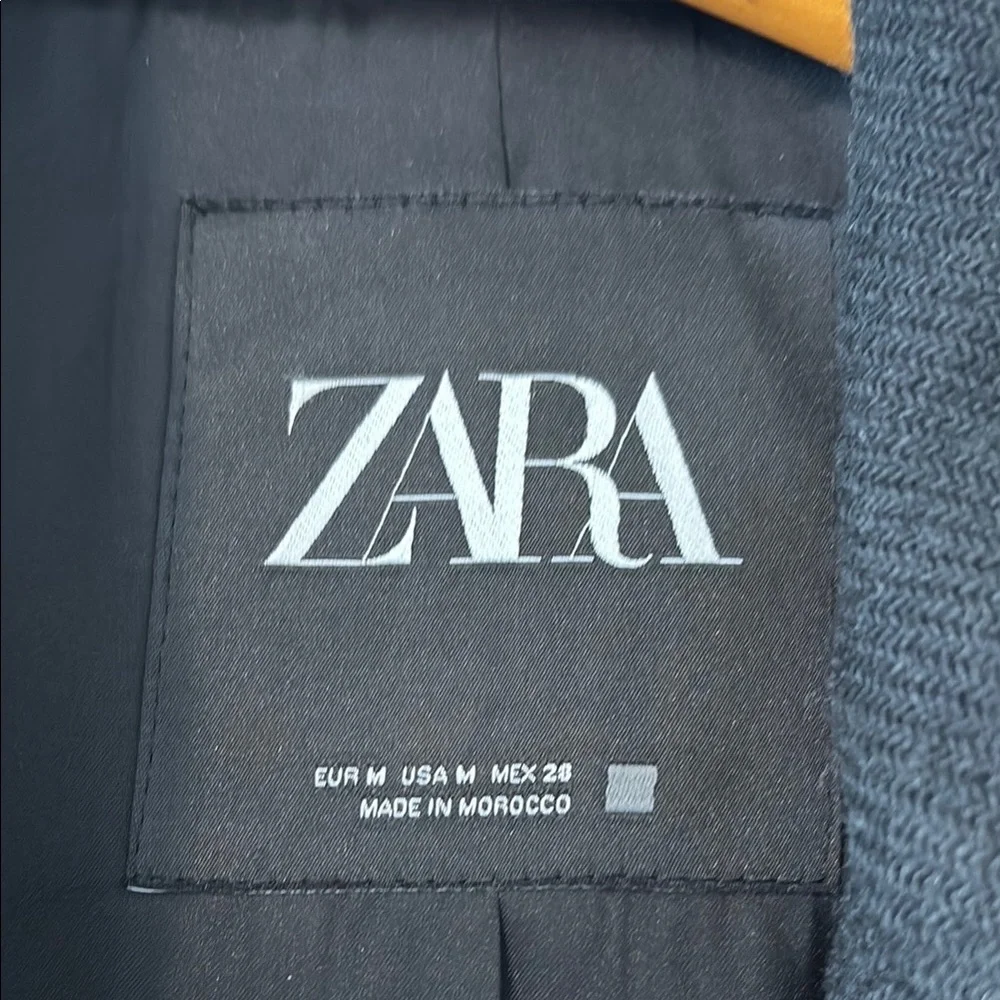 Zara Black Long Coat - Picture 2 of 7